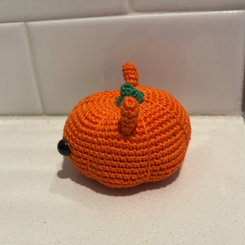 Handcrafted Pumpkitty Pumpkin Cat Kitty Halloween Seasonal Holiday Decor Fall - Picture 6 of 10